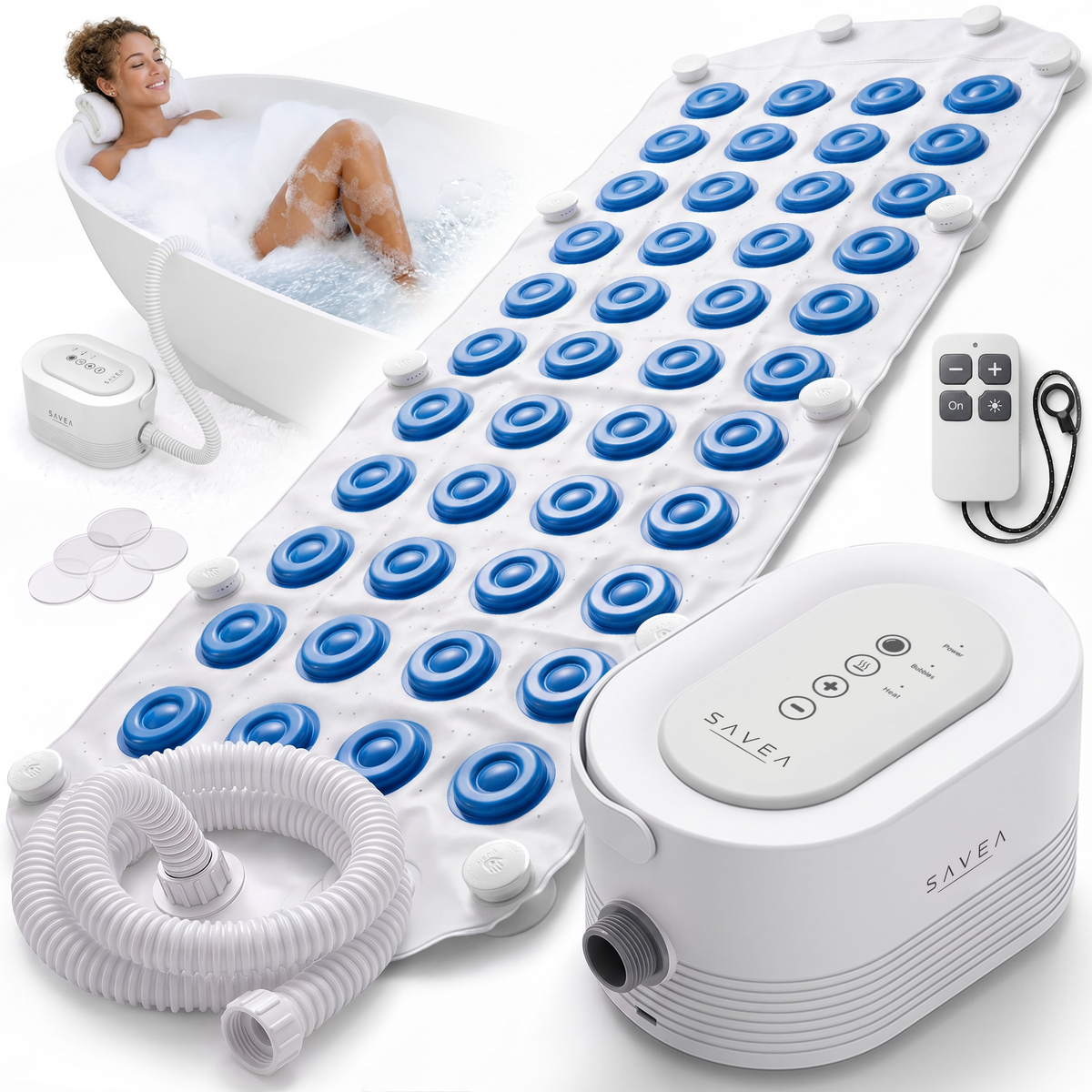 SAVEA Bubble Bath Massage Mat for Bathtub