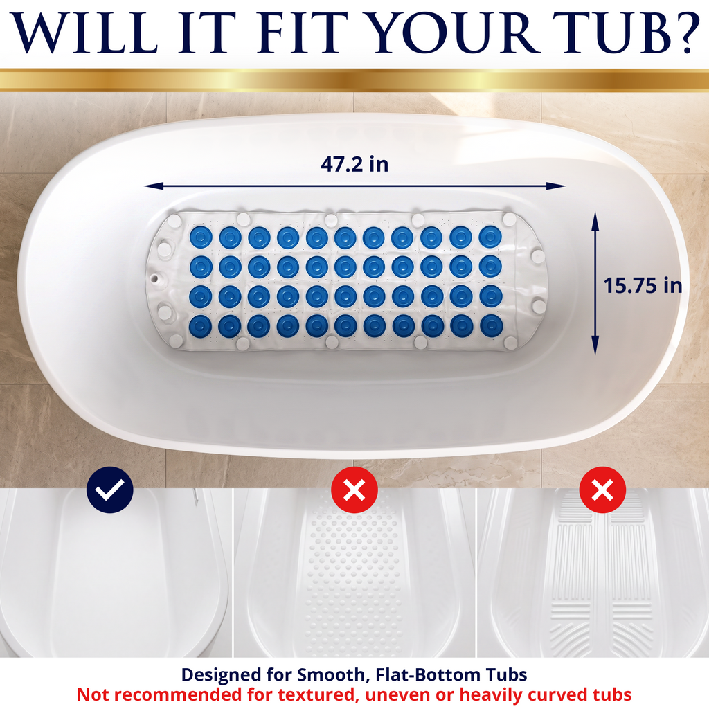 SAVEA Bubble Bath Massage Mat for Bathtub